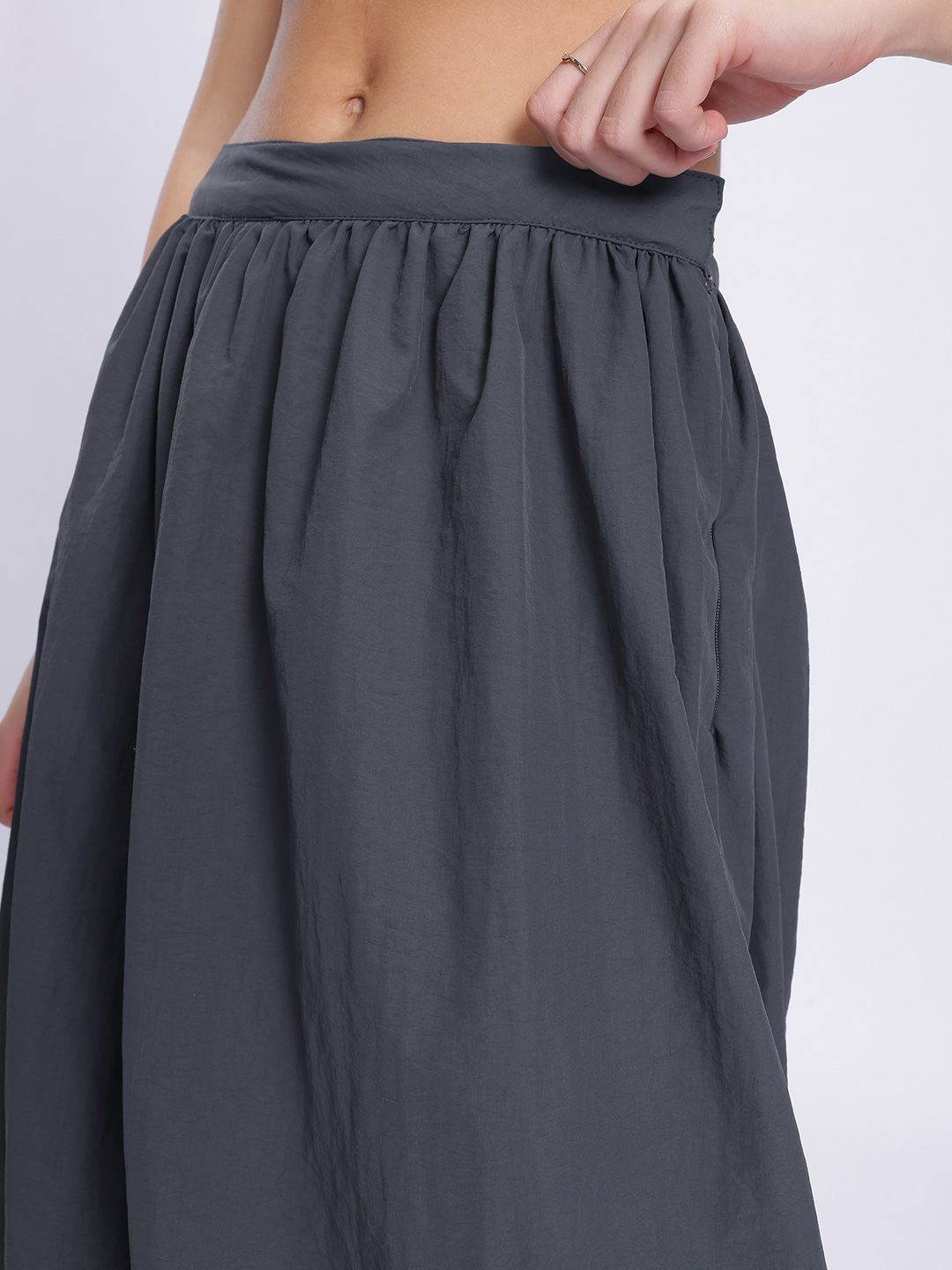 DressBerry Functional Fashion Midi Balloon Parachute Skirt