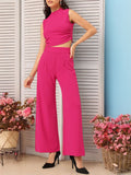 DressBerry Barbicore Charm Ruched Crop Flair Co-Ords