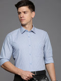 Raymond Pure Cotton Slim Fit Striped Formal Shirt