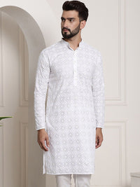 SOJANYA Printed Chikankari Kurta