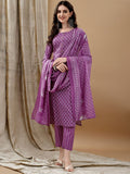 KALINI Women Ethnic Motifs Printed Regular Kurta with Trousers & Dupatta