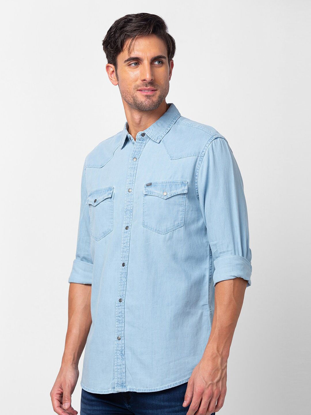SPYKAR Men Slim Fit Casual Shirt