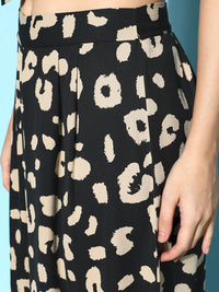 Berrylush Women Black Printed Co-Ord Set