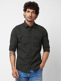 SPYKAR Spread Collar Cotton Casual Shirt