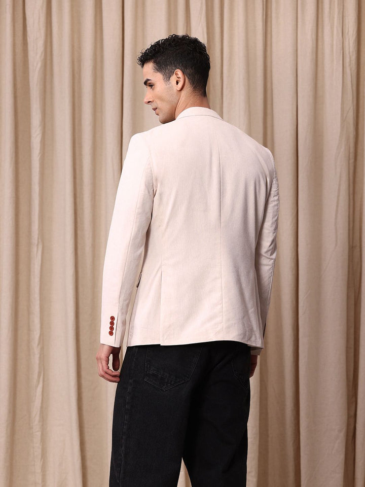 Mr. Bowerbird Floral Embroidered Notched Lapel Casual Blazer
