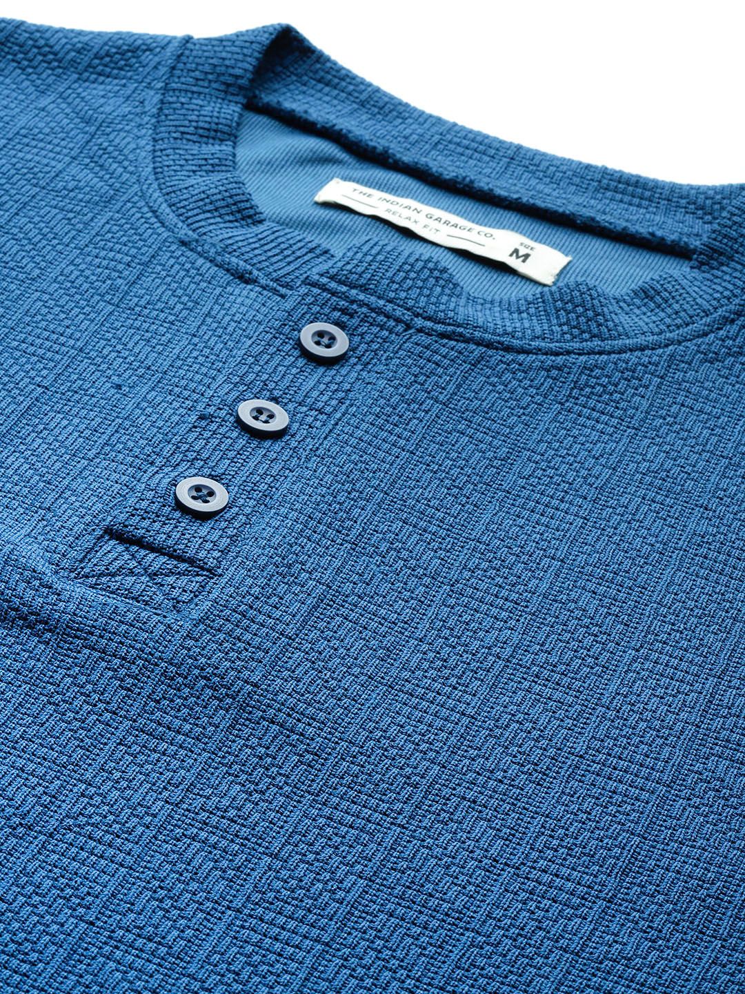 The Indian Garage Co Relaxed Fit Textured Sweatshirt