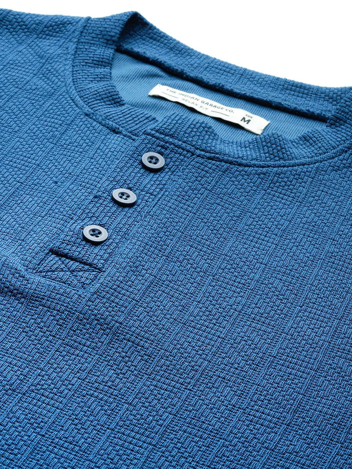 The Indian Garage Co Relaxed Fit Textured Sweatshirt