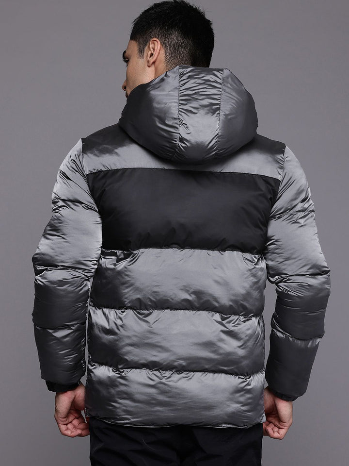 HRX by Hrithik Roshan Rapid-Dry Colourblocked Outdoor Puffer Jacket