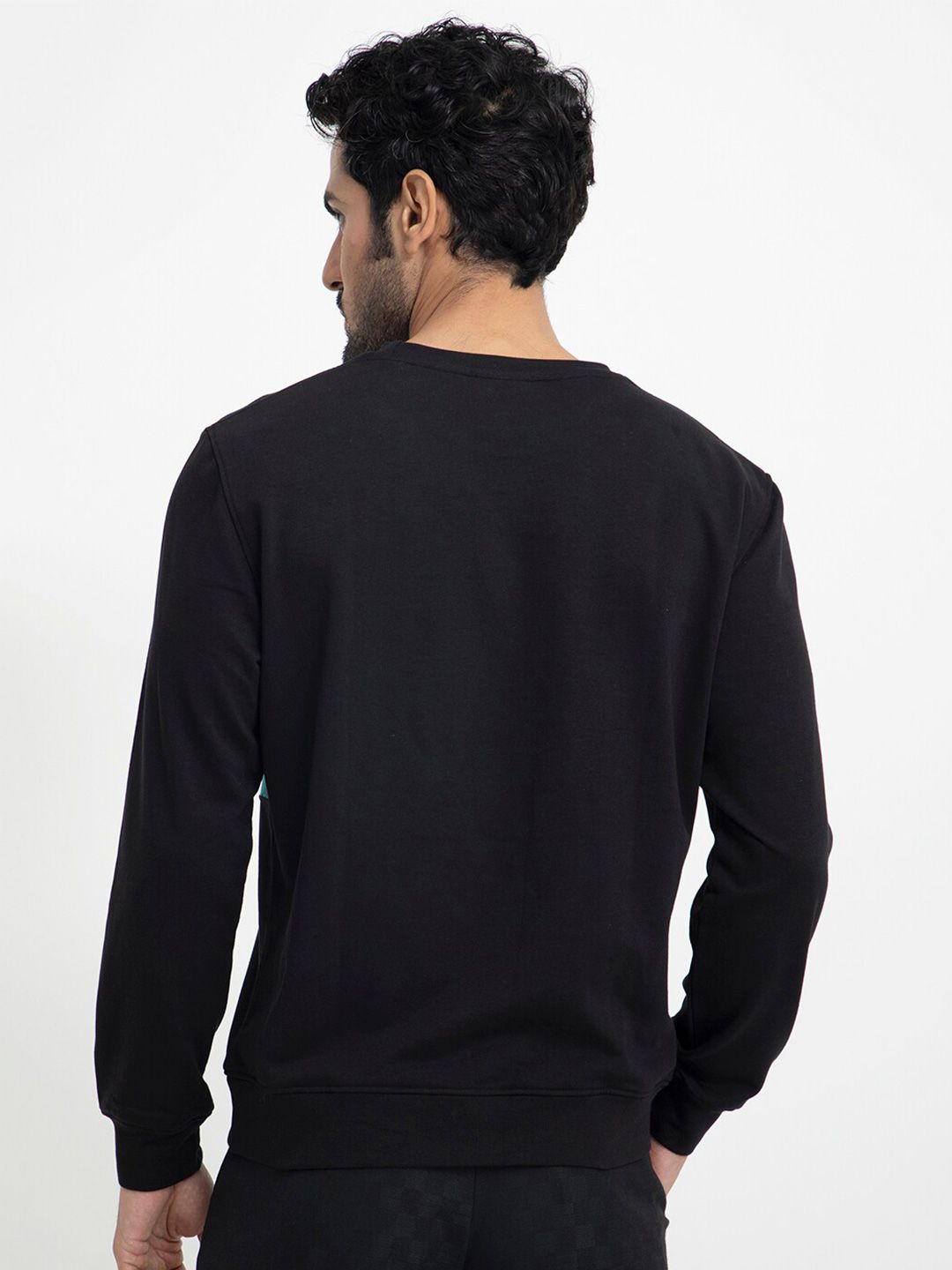 RARE RABBIT Men Tide Colourblocked Sweatshirt