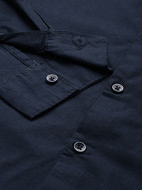 The Indian Garage Co Pure Cotton Mandarin Collar Casual Shirt