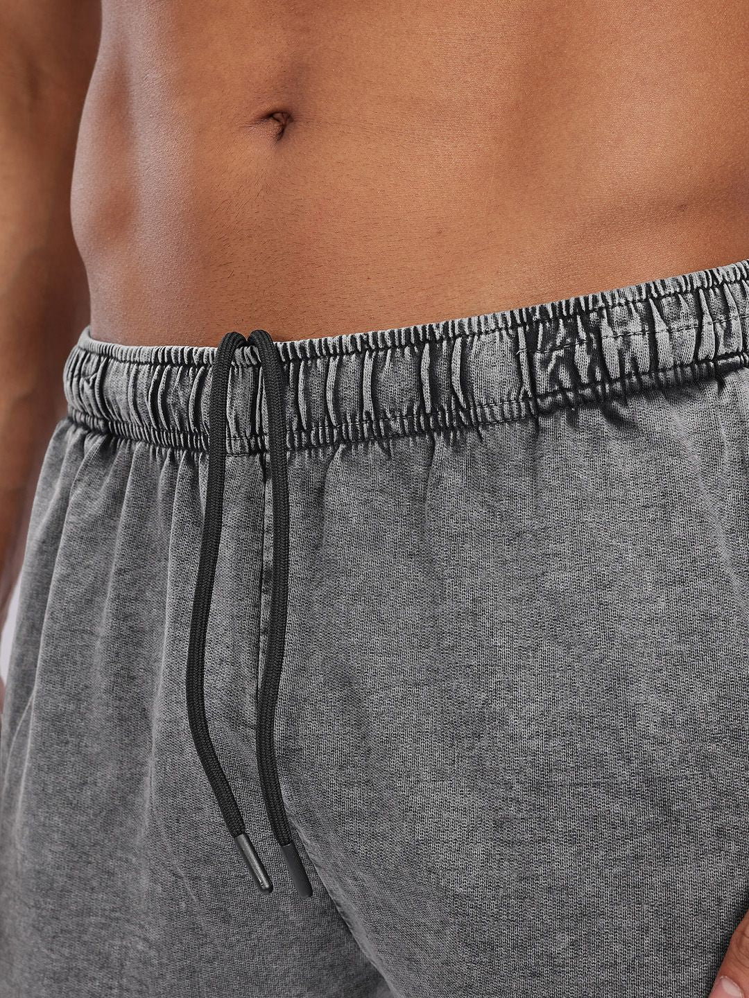 HRX by Hrithik Roshan Men Brand Logo Print Pure Cotton Washed Effect Training Shorts