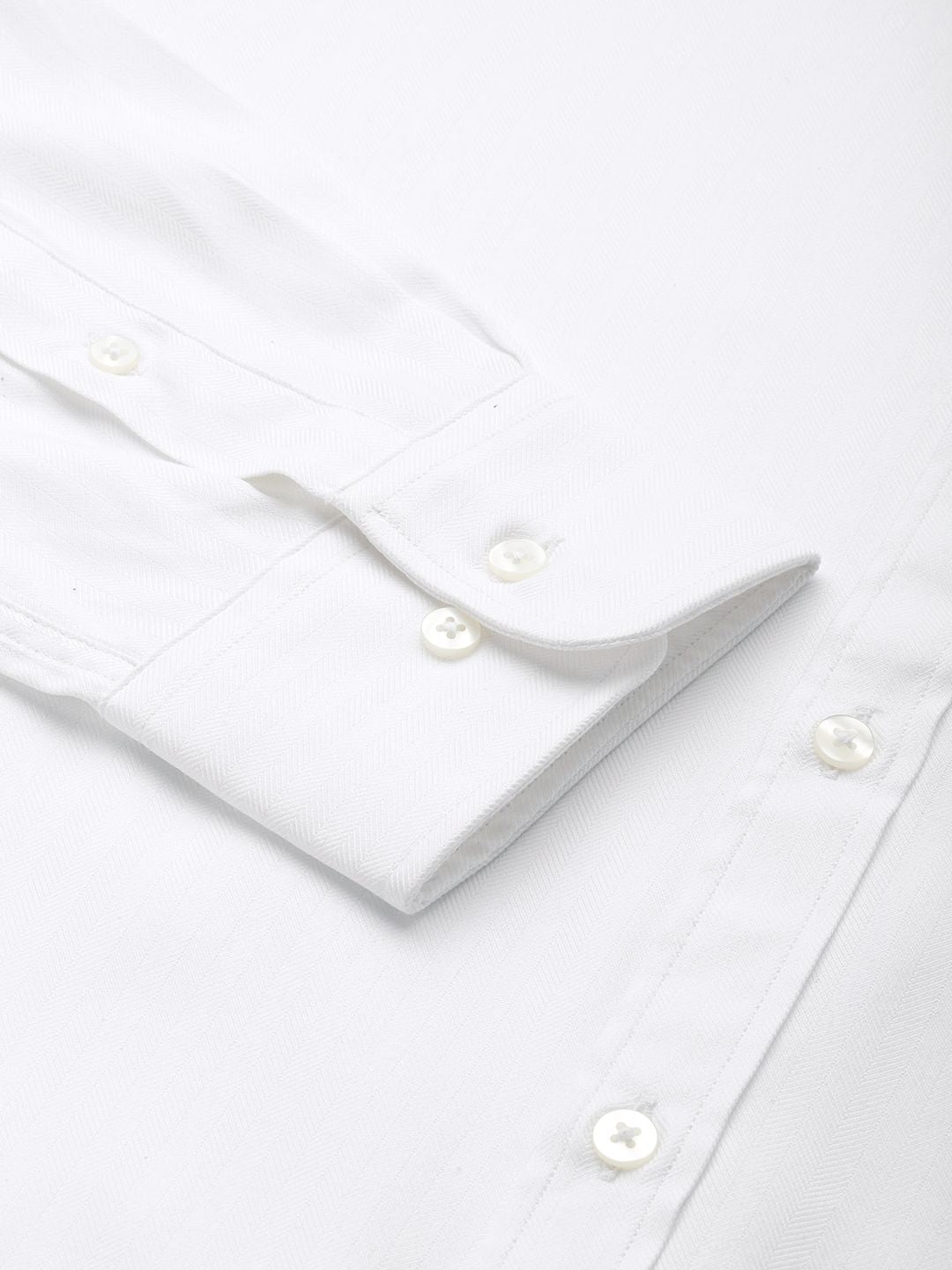 Park Avenue Self Vertical Striped Slim Fit Formal Shirt