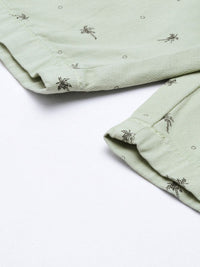 The Indian Garage Co Men Pure Cotton Printed Slim Fit Regular Shorts