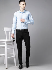 Park Avenue Pure Cotton Self-Design Slim Fit Formal Shirt