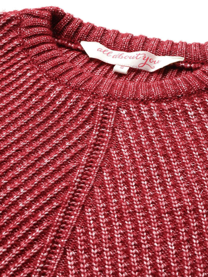 all about you Acrylic Knitted Pullover