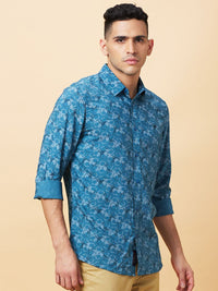 Being Human Men Slim Fit Floral Opaque Printed Casual Shirt