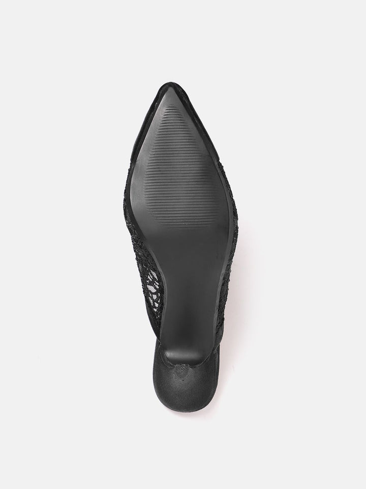 Lino Perros Woven Design Slim Heeled Mules