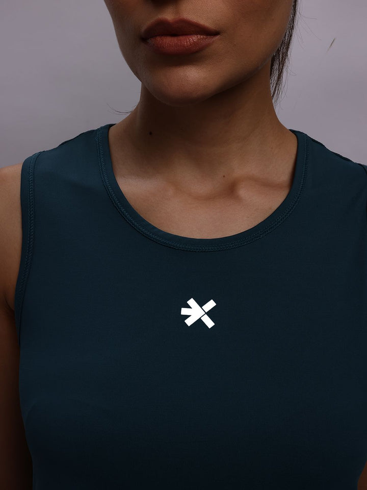 HRX by Hrithik Roshan Rapid-Dry Sleeveless High-Low Running Top