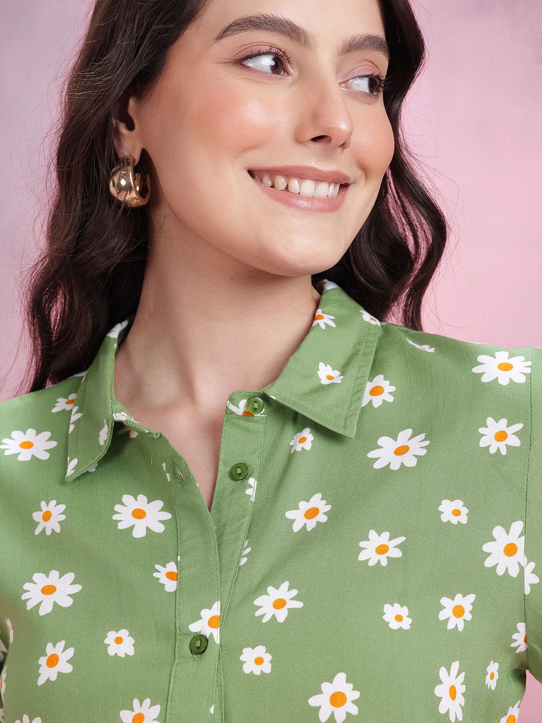 DressBerry Women Floral Printed Casual Shirt