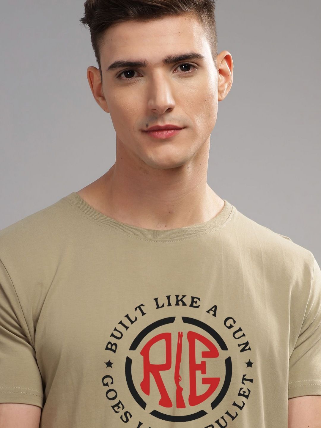 ADRO Men Typography Printed T-shirt