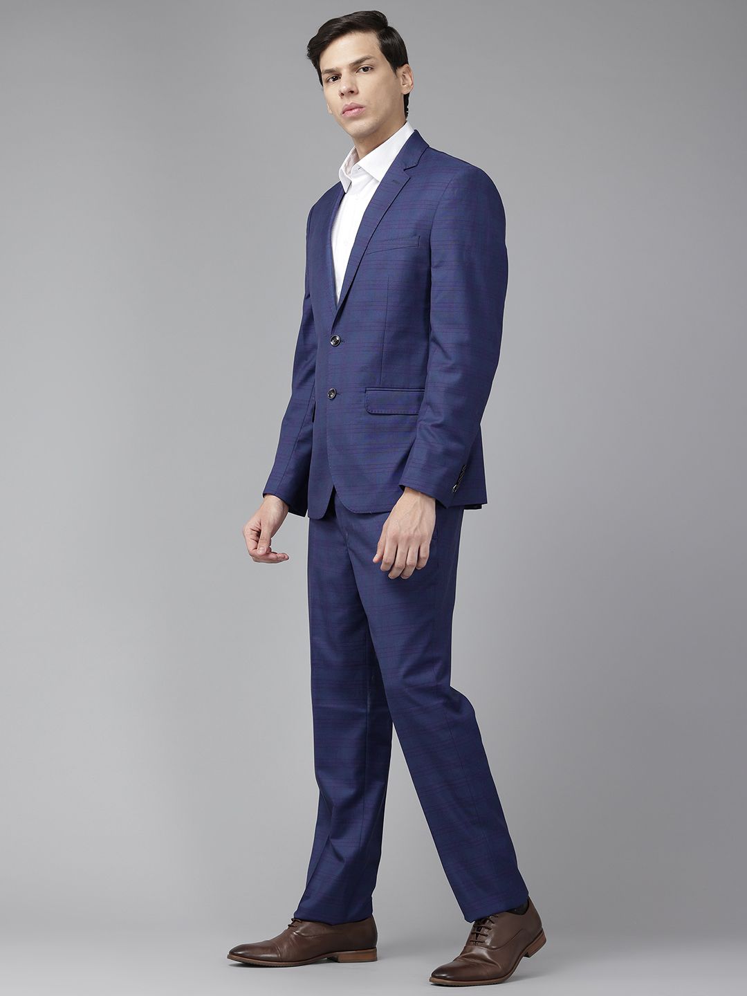 Park Avenue 2-Piece Checked Formal Suit