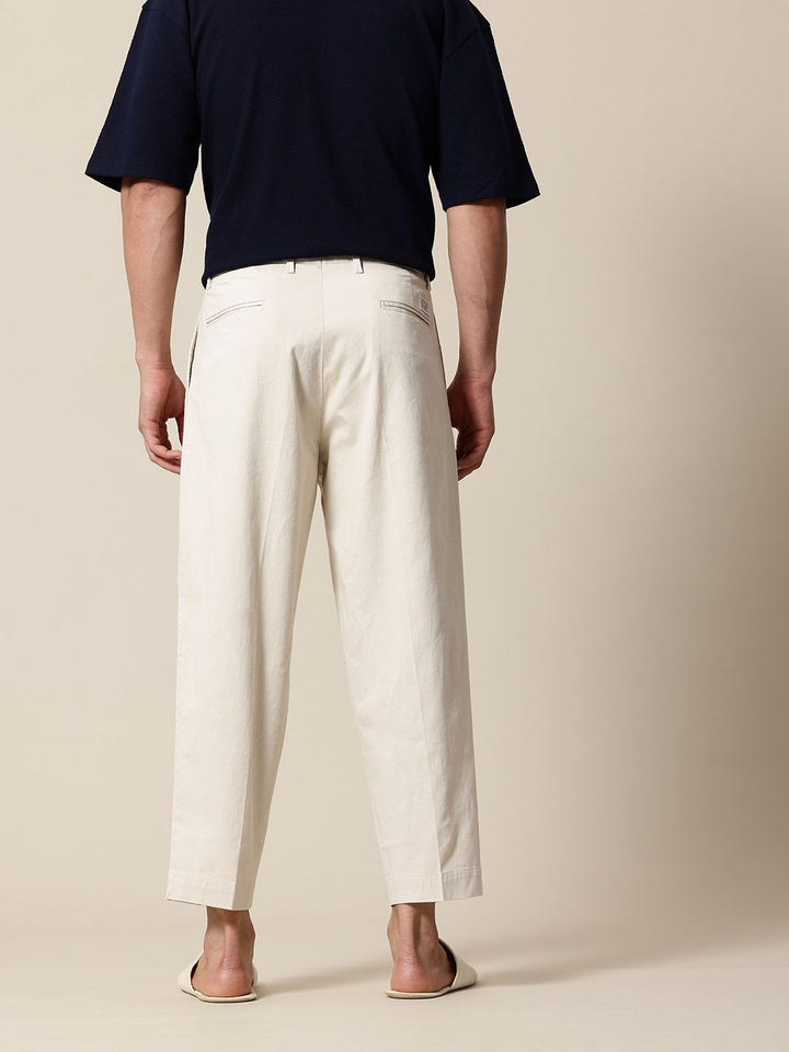 Mr Bowerbird Men Oversized Fit Pleated Korean Trousers