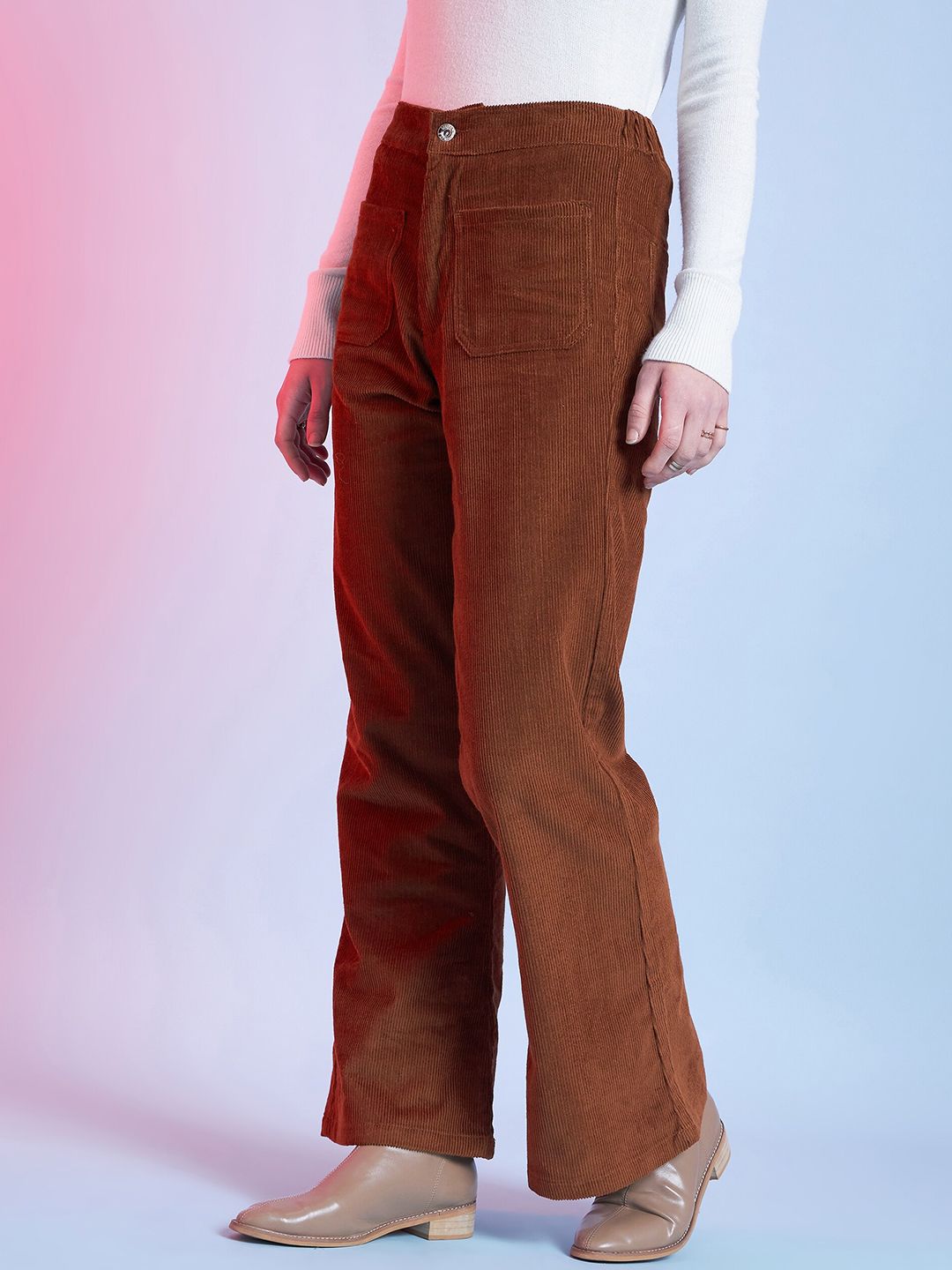 STREET 9 Women Relaxed Cotton Trousers