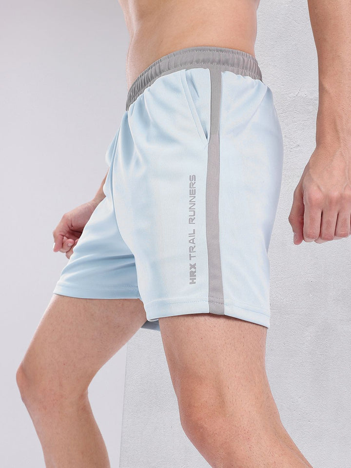 HRX by Hrithik Roshan Men Typography Rapid-Dry Running Shorts with Side Taping