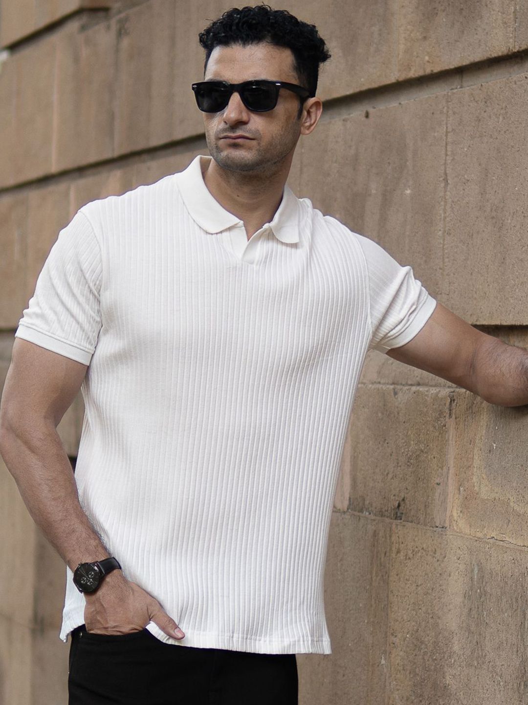 Powerlook Men Polo Collar T-shirt