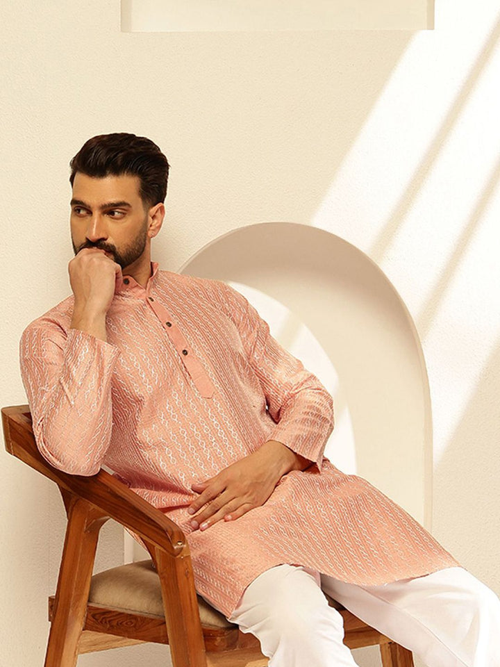 SOJANYA Kurta Lurus Labuci Sulam Geometrik