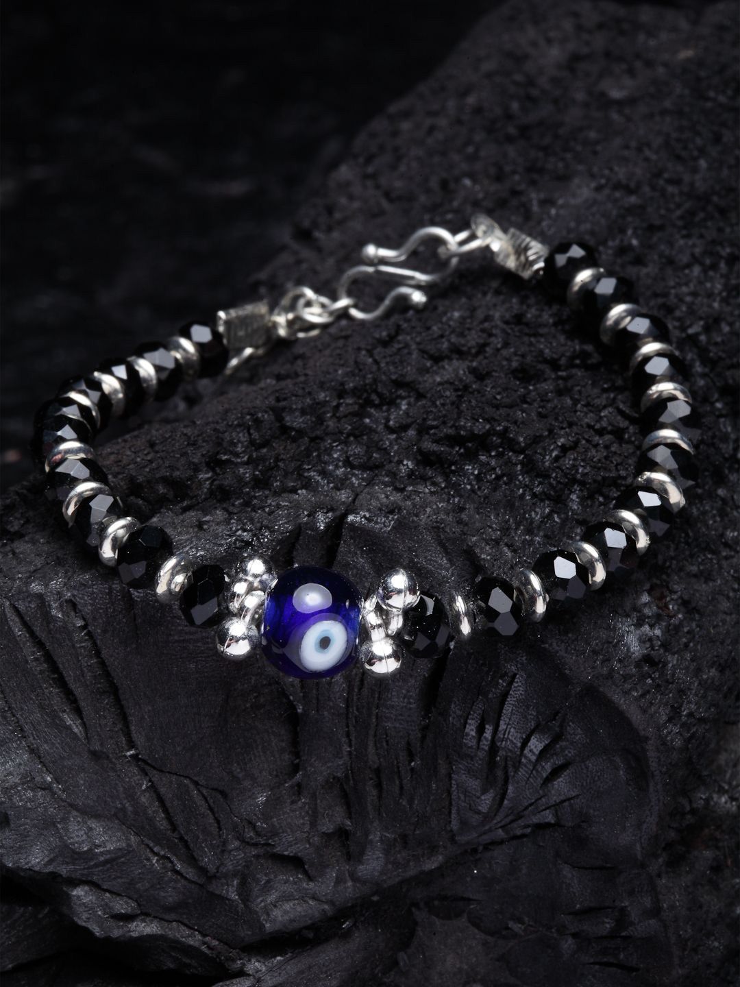 Anouk Silver-Plated Artificial Stones Link Bracelet