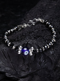 Anouk Silver-Plated Artificial Stones Link Bracelet
