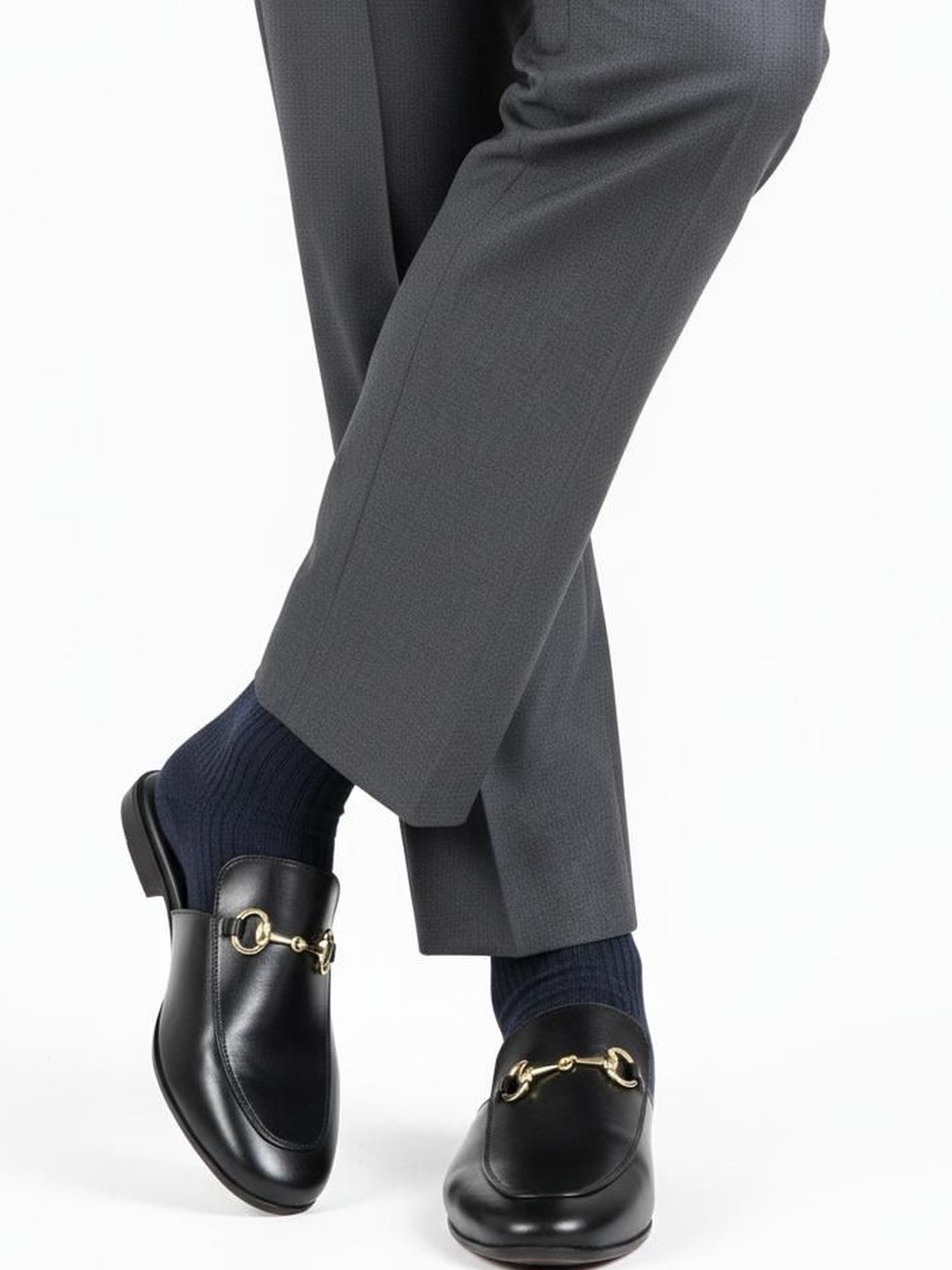 MONKSTORY Horsebit Classic Mules - Hitam