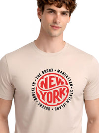 ADRO Men Typography Printed T-shirt