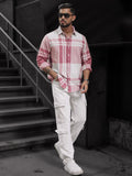 Powerlook Men Spread Collar Tartan Checked Casual Shirt