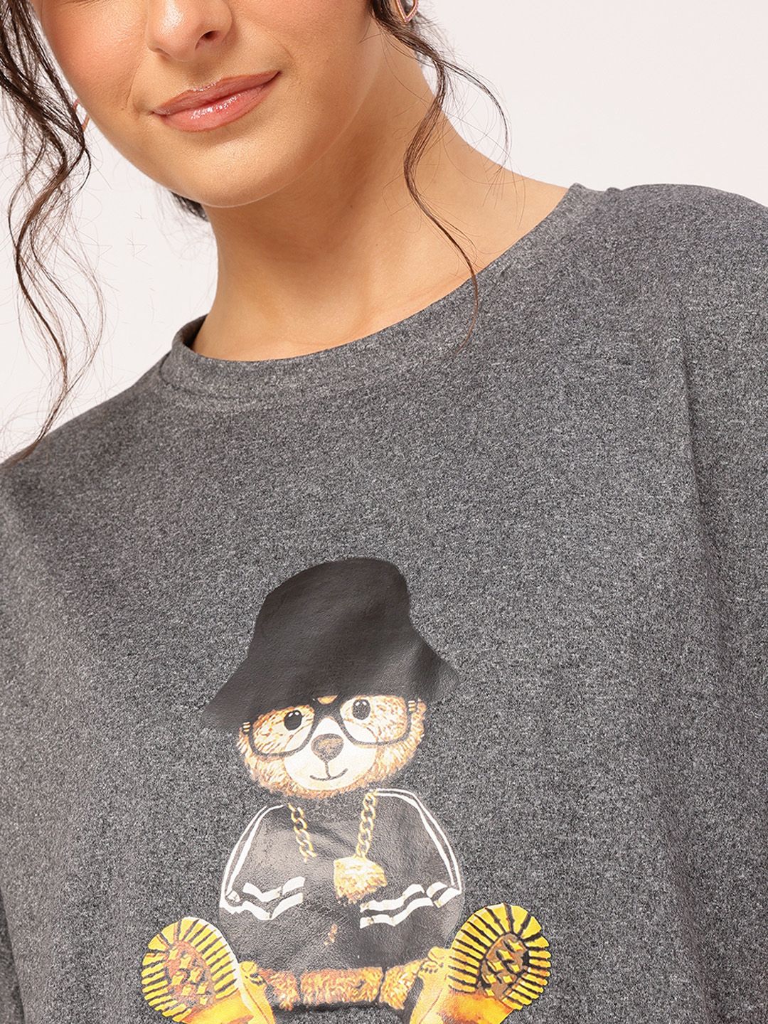 DressBerry Goofy Gains Printed Relaxed Fit T-shirt