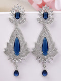 Karatcart perak bersalut iklan berlapis anting-anting drop kontemporari