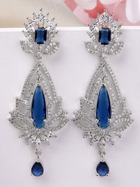 Karatcart perak bersalut iklan berlapis anting-anting drop kontemporari