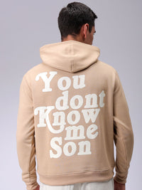 The Indian Garage Co Men Typography Printed Hooded Sweatshirt