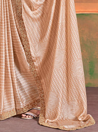 Saree mall Bandhani Embroidered Embellished Sarees