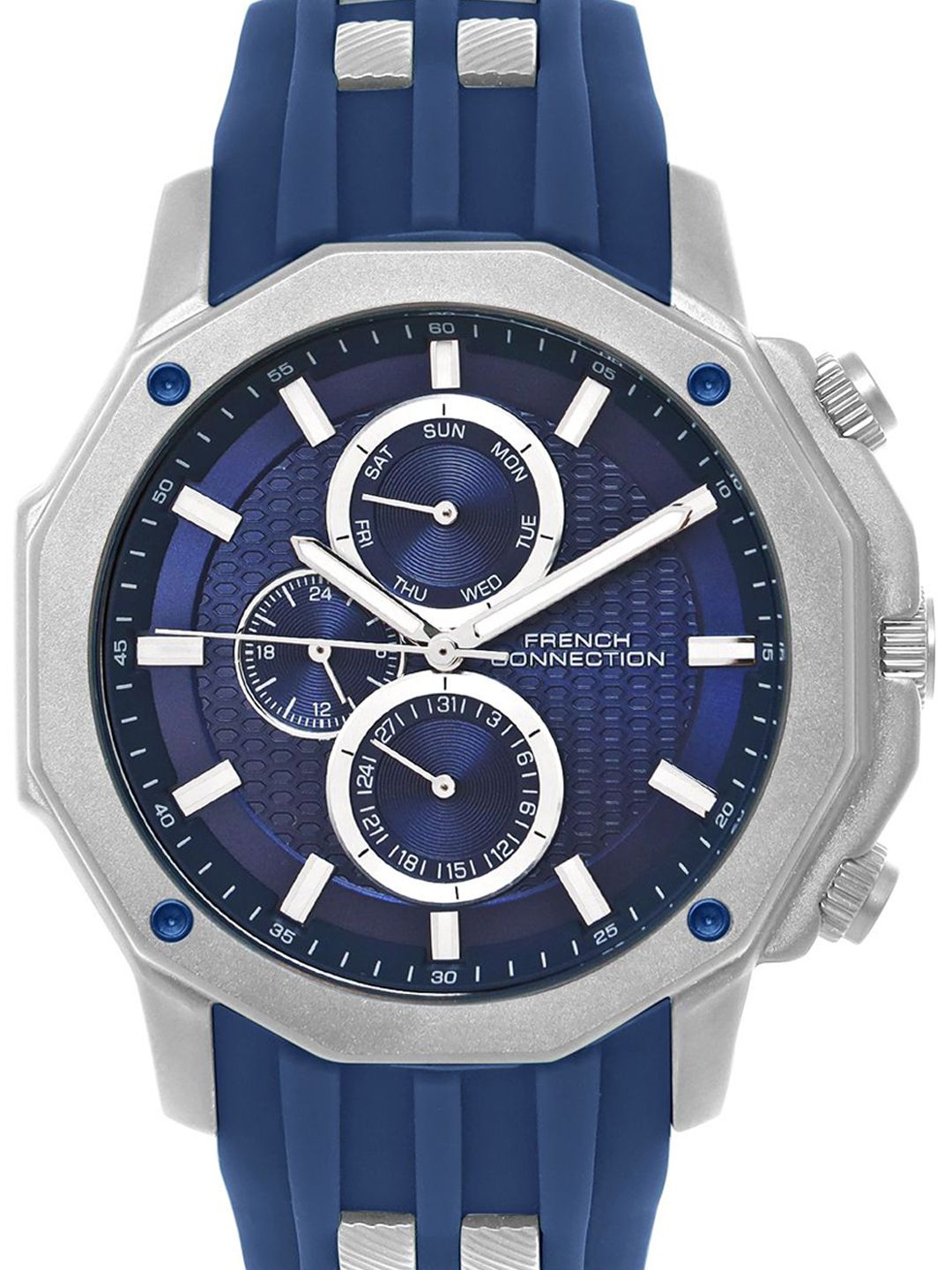 Sambungan Perancis Lelaki Dial & Tali Watch FCH15ul