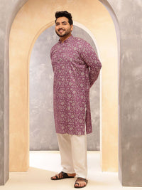 SOJANYA PLUS Men Floral Printed Floral Kurta