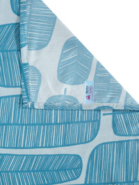 Myntra Elegant Homes Turquoise Blue Printed 300 TC King Bedsheet Set 2.50 m x 2.20m