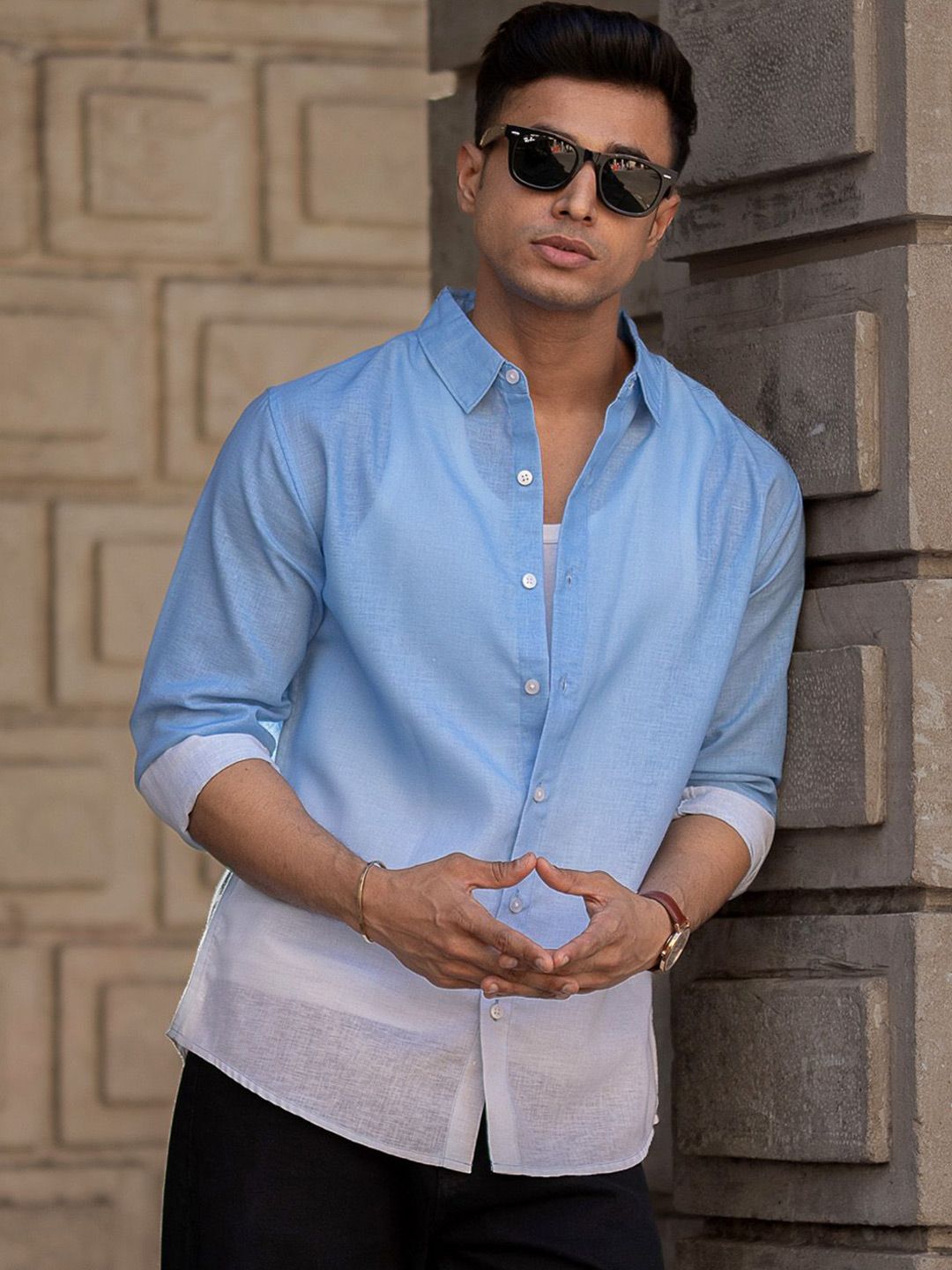 Powerlook Men Opaque Printed Casual Shirt