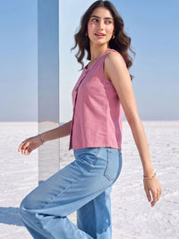 Mamicha Women Solid Sleeveless Top