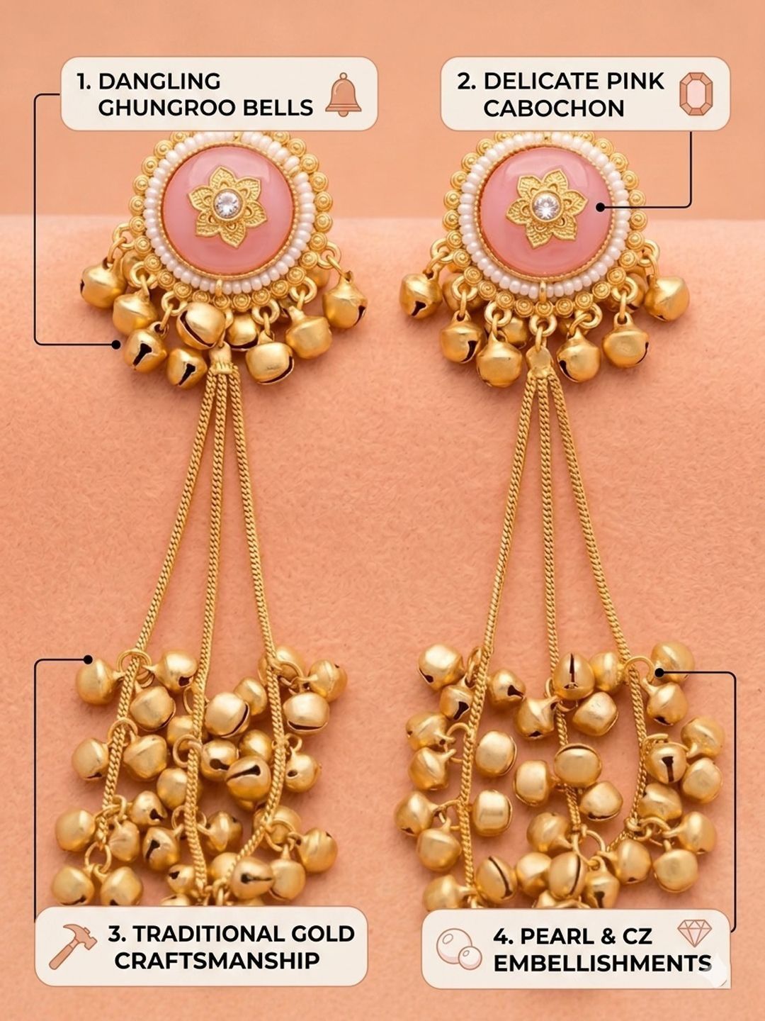 PANASH Circular Drop Earrings