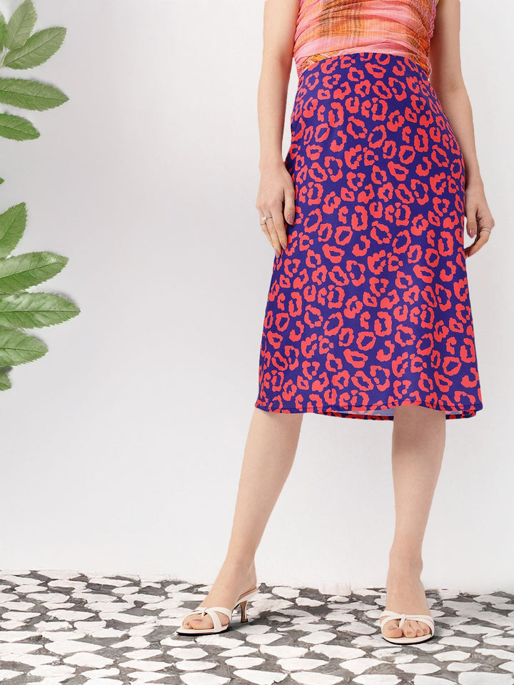 DressBerry Fierce & Feminine A-Line Midi Skirt