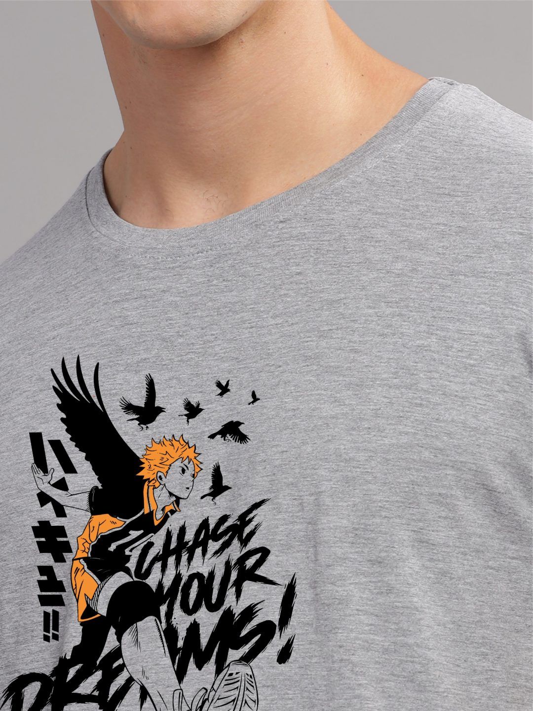 ADRO Men Typography Printed Applique T-shirt