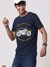 ADRO Men Graphic Printed Round Neck Cotton T-shirt