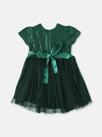 Nauti Nati Girls Sequin Party Dress with Sling Bag